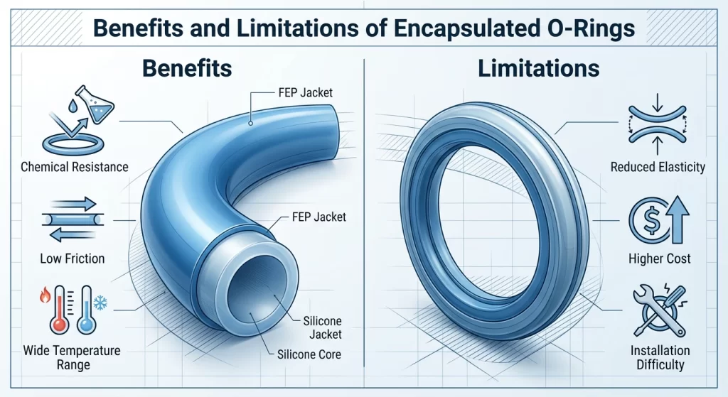 Benefits and Limitations of Encapsulated O Rings