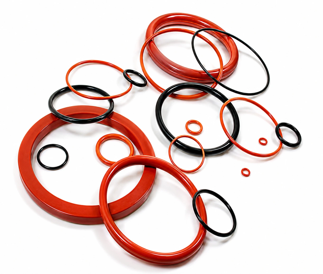 Rubber O rings and seals arrangement
